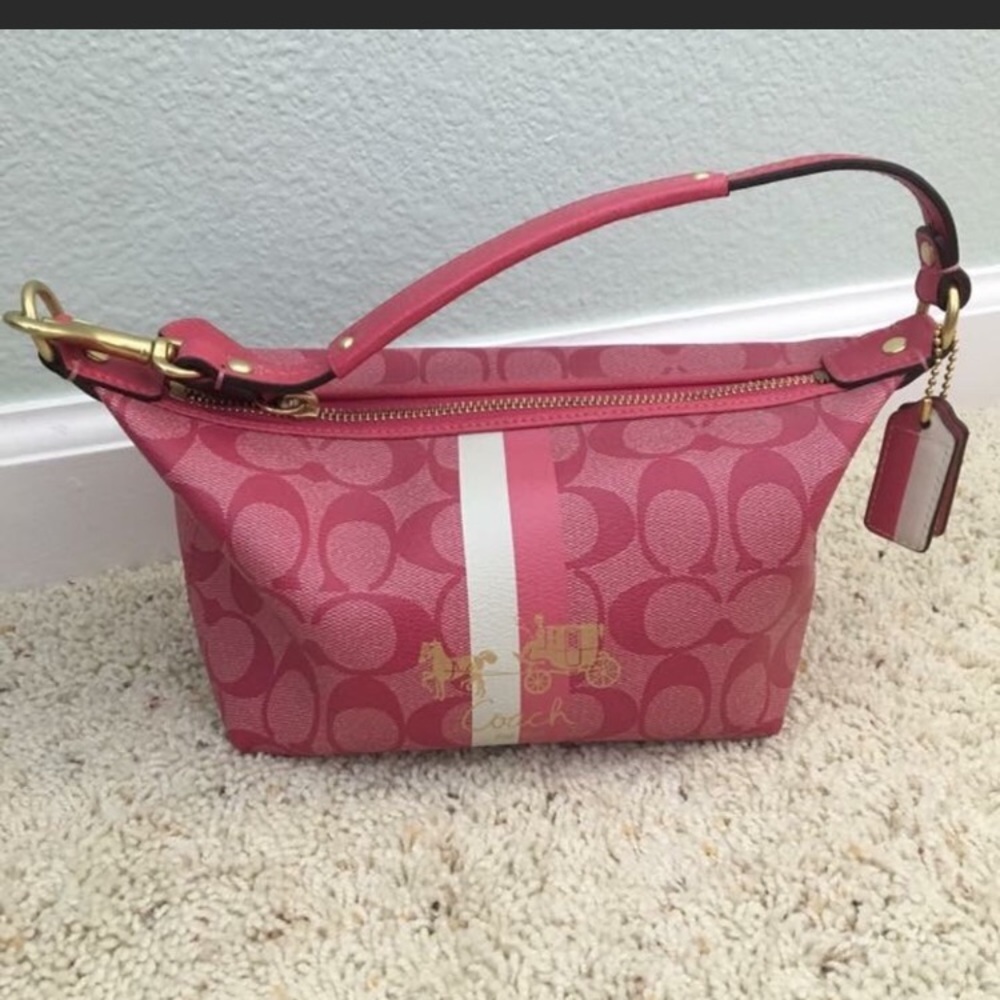 Pink coach purse